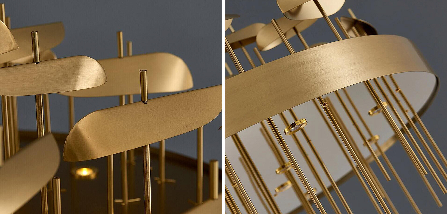 Светодиодная дизайнерская инсталляция ANODINE Perlina Disk Chandelier Светодиодная дизайнерская инсталляция ANODINE Perlina Disk Chandelier - Loft-Concept в Челябинске
