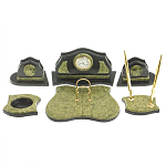 Настольный письменный набор из змеевика из 7-ми элементов Successful Leader варинант исполнения - 1 | Loft Concept в Челябинске