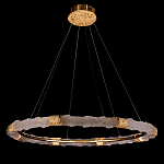 Люстра в форме кольца с золотым декором Warm Heavenly Light варинант исполнения - 8 | Loft Concept в Челябинске