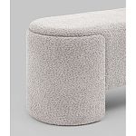 Банкетка Taks букле светло-серый варинант исполнения - 2 | Loft Concept в Челябинске