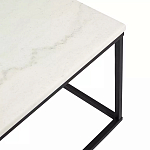 Журнальный столик прямоугольный White Marble Surface варинант исполнения - 4 | Loft Concept в Челябинске