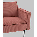 Диван современный вельветовый прямой Worcester Коралл варинант исполнения - 3 | Loft Concept в Челябинске