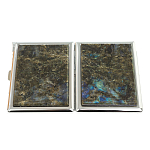 Портсигар на 10 сигарет с газовой зажигалкой из натурального камня Лабрадор Stone Cigarettes Cases варинант исполнения - 4 | Loft Concept в Челябинске