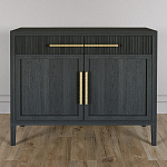 Буфет Primo с двумя ящиками и двумя фасадами Черный дуб варинант исполнения - 2 | Loft Concept в Челябинске