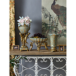 Чаша с орнаментом на бронзовых ножках в виде ангелов Eden Garden варинант исполнения - 9 | Loft Concept в Челябинске