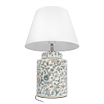 Настольная лампа цилиндрическая с цветочной росписью Lamp Flower Painting варинант исполнения - 4 | Loft Concept в Челябинске
