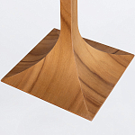 Настольная лампа со скошенным конусовидным абажуром и фигурной ножкой в цвете тик Accord Lighting варинант исполнения - 3 | Loft Concept в Челябинске