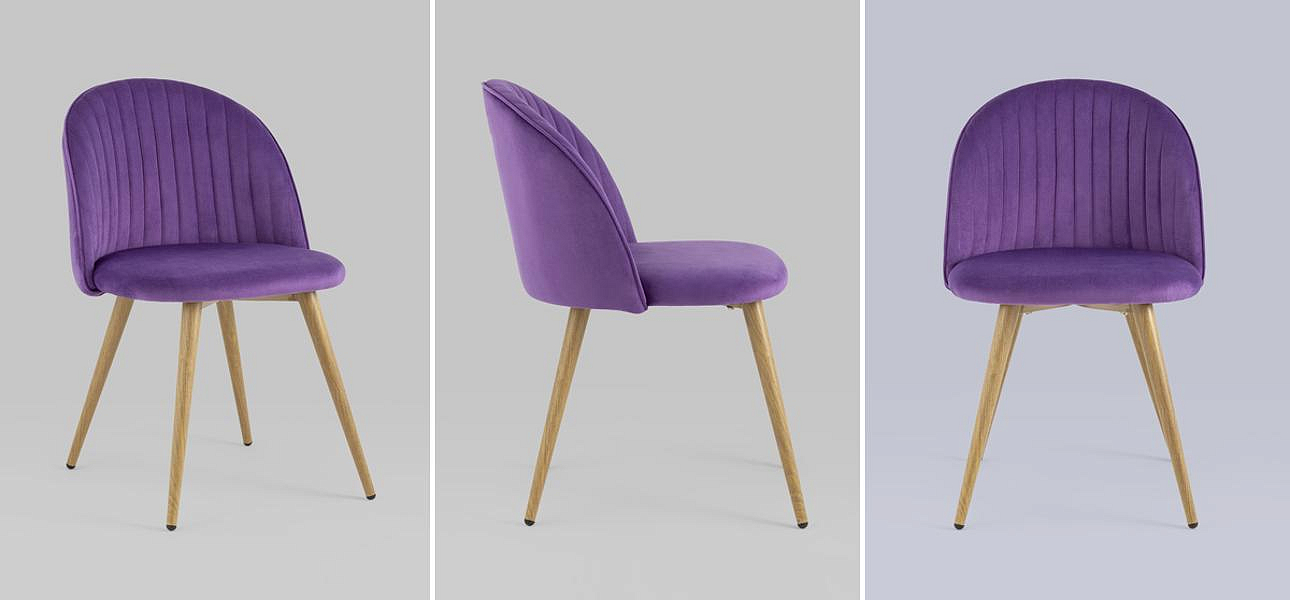 Стул Miruna Chair Лиловый Велюр Стул Miruna Chair Лиловый Велюр - Loft-Concept в Челябинске