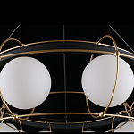 Люстра подвесная круглая с белыми плафонами Martin варинант исполнения - 5 | Loft Concept в Челябинске