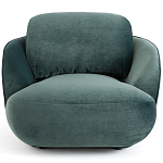 Полукруглое мягкое кресло Halle Green Armchair варинант исполнения - 3 | Loft Concept в Челябинске