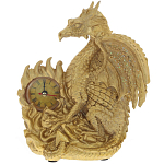 Часы в виде дракона Golden Dragon Clock варинант исполнения - 1 | Loft Concept в Челябинске