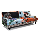 Диван с цветным принтом Qalakabusha Sofa варинант исполнения - 2 | Loft Concept в Челябинске