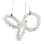 Фигурная люстра украшенная кристаллами из хрусталя Gilbertine Crystals Curly Ring Chandelier S варинант исполнения - 1 | Loft Concept в Челябинске