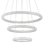 Многоярусная кольцевая люстра с хрустальным декором Gilbertine Crystal Ring Chandelier варинант исполнения - 1 | Loft Concept в Челябинске