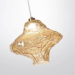 Подвесной светильник с плафоном из фактурного светло-янтарного стекла Light Ensemble варинант исполнения - 5 | Loft Concept в Челябинске