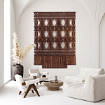 Панно Макраме коричневый цвет  варинант исполнения - 3 | Loft Concept в Челябинске