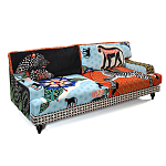 Диван с цветным принтом Qalakabusha Sofa варинант исполнения - 3 | Loft Concept в Челябинске