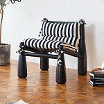 Кресло черно-белое со съемными подушками Celebrity варинант исполнения - 1 | Loft Concept в Челябинске