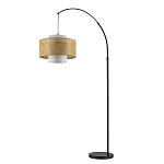 Торшер с декоративным поясом из плетеного бамбука Biuloggicu варинант исполнения - 2 | Loft Concept в Челябинске