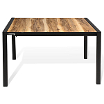 Стол обеденный раздвижной с прямоугольной столешницей на четырех черных ножках Blair варинант исполнения - 2 | Loft Concept в Челябинске