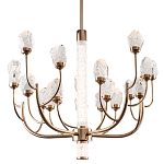 Люстра с декором в виде кристаллов из хрусталя Kenneth Crystal Stone Chandelier 20 варинант исполнения - 1 | Loft Concept в Челябинске