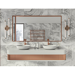 Бра с круглым основанием золотого цвета и двумя вертикальными плафонами Hex Scaffold варинант исполнения - 6 | Loft Concept в Челябинске