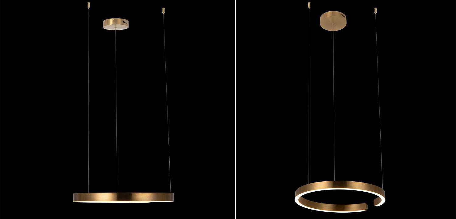 Подвесной светильник Half Ring brass 60 Подвесной светильник Half Ring brass 60 - Loft-Concept в Челябинске