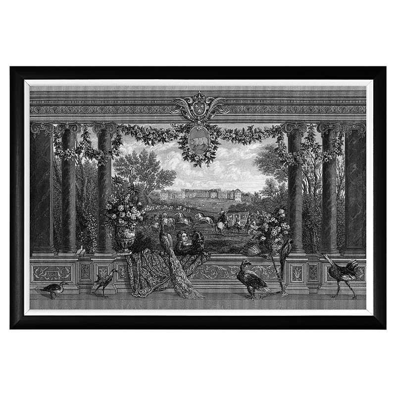 Постер Versailles Poster Черный Белый Постер Versailles Poster Черный Белый в Челябинске | Loft Concept