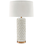 Настольная лампа покрытая лепестками белых цветов Fancy Calla Lily варинант исполнения - 2 | Loft Concept в Челябинске