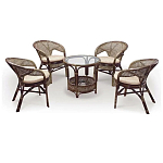 Комплект уличной мебели Sienna Dark Brown варинант исполнения - 1 | Loft Concept в Челябинске