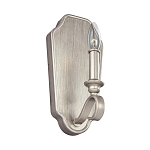 Бра серебрянного цвета с лампой в виде свечи на изогнутой ножке Feiss варинант исполнения - 1 | Loft Concept в Челябинске