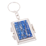 Зеркало брелок складное двухстороннее из натурального камня Лазурит Stone Mirrors варинант исполнения - 1 | Loft Concept в Челябинске