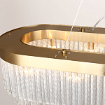 Люстра подвесная овальная со стеклянными трубками Nembus варинант исполнения - 2 | Loft Concept в Челябинске