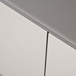 Тумба под телевизор со стеклянной столешницей и с выдвижными ящиками Minimalist Accent варинант исполнения - 3 | Loft Concept в Челябинске