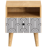 Прикроватная тумба с изображением на ящике Elise Nightstand варинант исполнения - 7 | Loft Concept в Челябинске