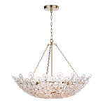 Люстра декорированная цветами из стекла Lightness of Flowers варинант исполнения - 1 | Loft Concept в Челябинске