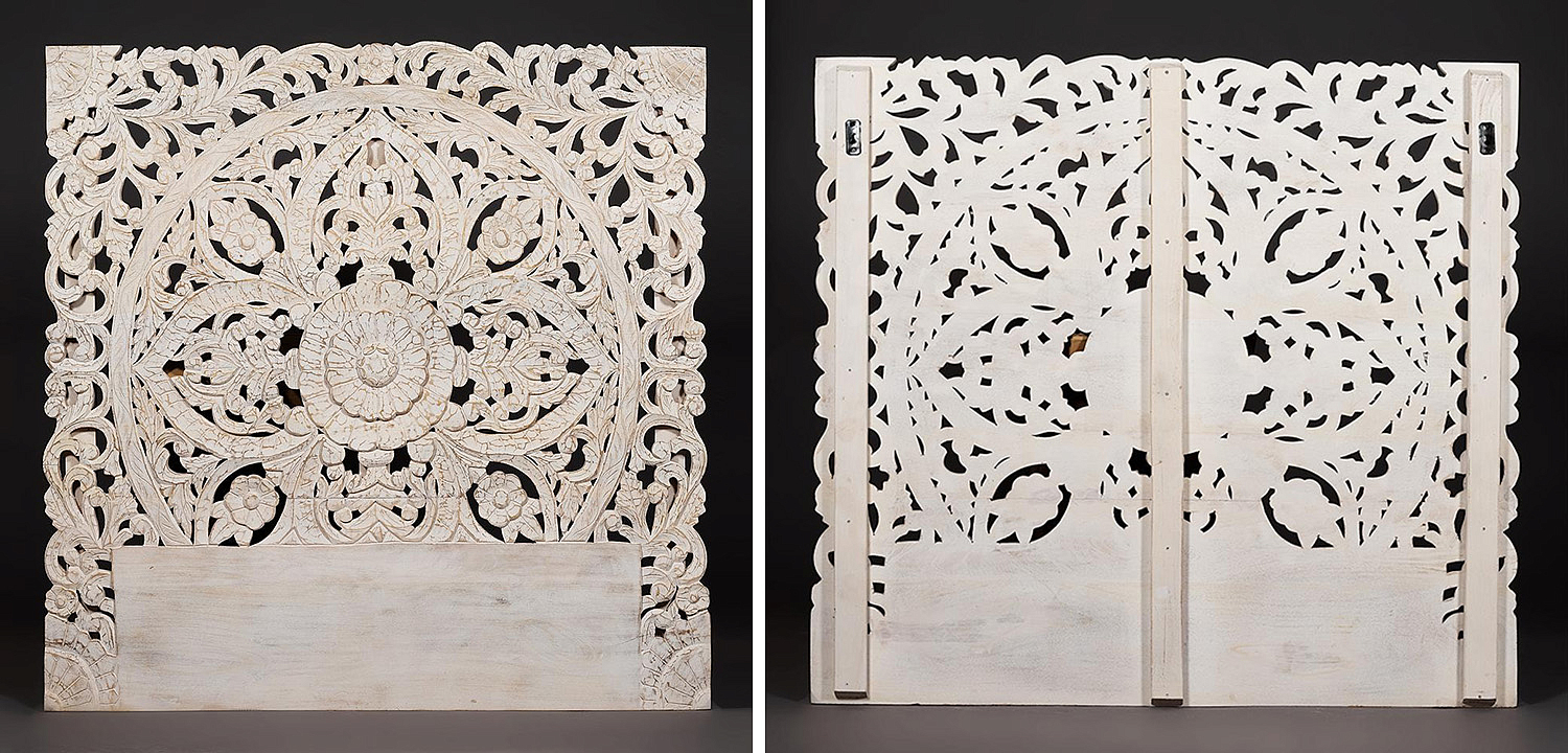 Изголовье-панно Indian antique white Headboard - Loft-Concept в Челябинске