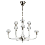 Люстра с 8-ю лампами и гранеными стеклянными плафонами Prism Gala варинант исполнения - 2 | Loft Concept в Челябинске