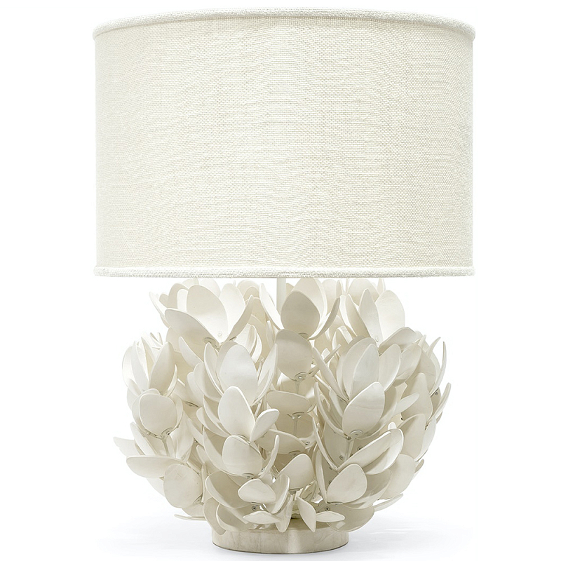 Настольная лампа White Bionic Petals Flo Table Lamp Белый Молочный в Челябинске | Loft Concept 