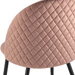 Мягкий стул в велюре пыльно-розового цвета Miruna Chair варинант исполнения - 7 | Loft Concept в Челябинске