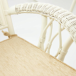 Комплект обеденный из ротанга Eloise grand white варинант исполнения - 7 | Loft Concept в Челябинске