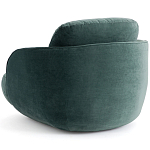 Полукруглое мягкое кресло Halle Green Armchair варинант исполнения - 5 | Loft Concept в Челябинске