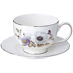 Чайный сервиз из фарфора с рисунком цветов на 6 персон 14 предметов Garden Whisper Porcelain Set  варинант исполнения - 2 | Loft Concept в Челябинске