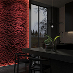 Гипсовая 3D панель с принтографией PM-40 варинант исполнения - 1 | Loft Concept в Челябинске