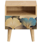 Прикроватная тумба с изображением на ящике Elise Nightstand варинант исполнения - 8 | Loft Concept в Челябинске