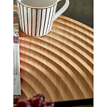 Журнальный столик с круглой фактурной столешницей из натурального дерева Vortex варинант исполнения - 5 | Loft Concept в Челябинске