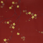 Обои ручная роспись Cherry Tree Special Colourway on Scarlet Lady dyed silk варинант исполнения - 1 | Loft Concept в Челябинске
