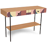 Консоль с принтом на ящиках Elise Console Table варинант исполнения - 16 | Loft Concept в Челябинске