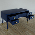 Письменный стол с 4-мя ящиками Elsa Dreams Blue варинант исполнения - 3 | Loft Concept в Челябинске