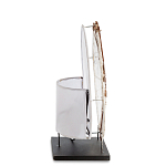 Настольная лампа из перламутра и дерева на подставке Indonesian Shell варинант исполнения - 5 | Loft Concept в Челябинске